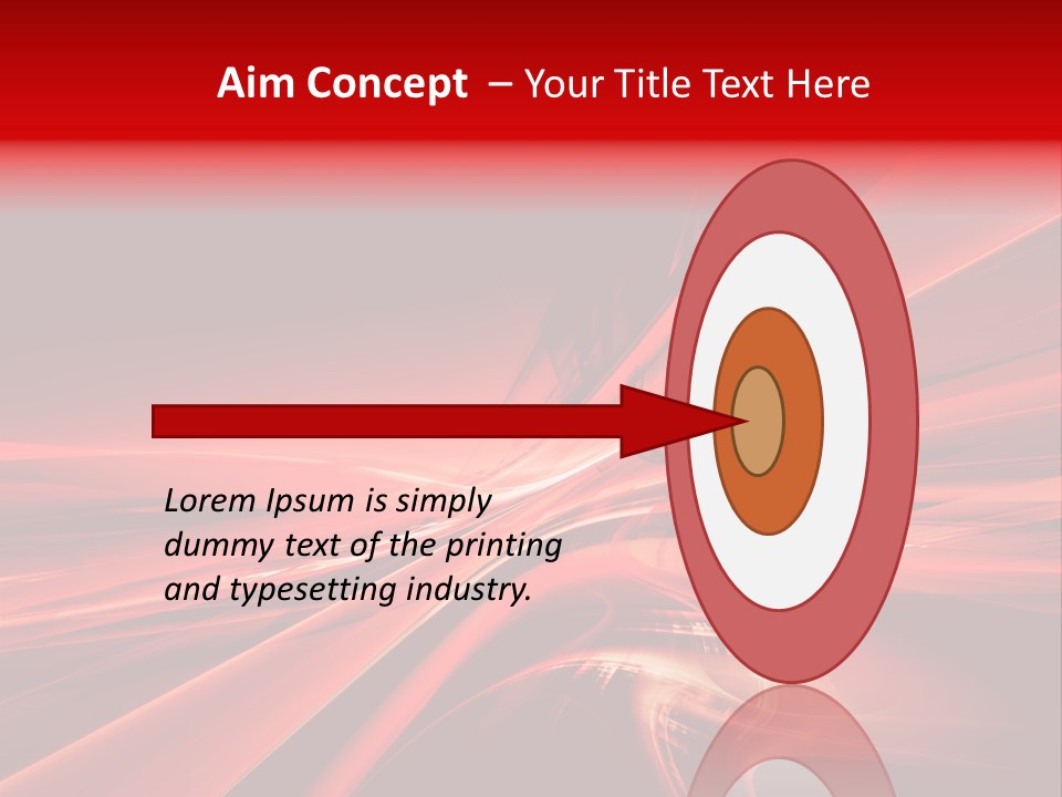 Red Wallpaper Abstract PowerPoint Template