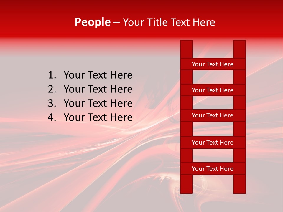 Red Wallpaper Abstract PowerPoint Template