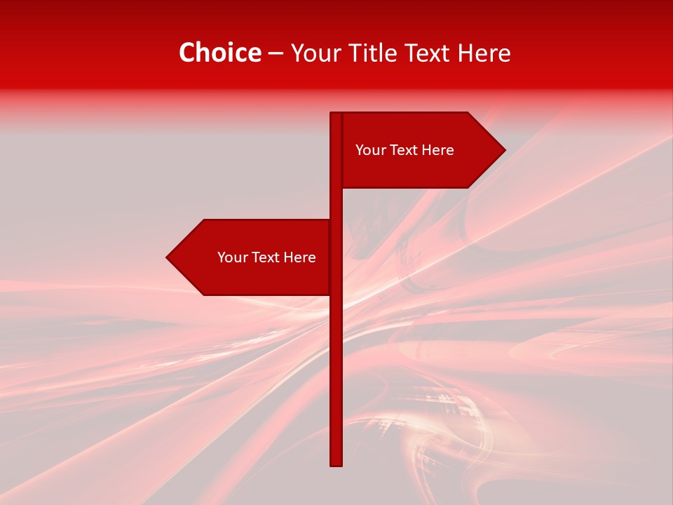 Red Wallpaper Abstract PowerPoint Template