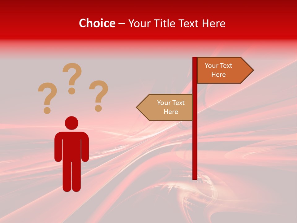 Red Wallpaper Abstract PowerPoint Template