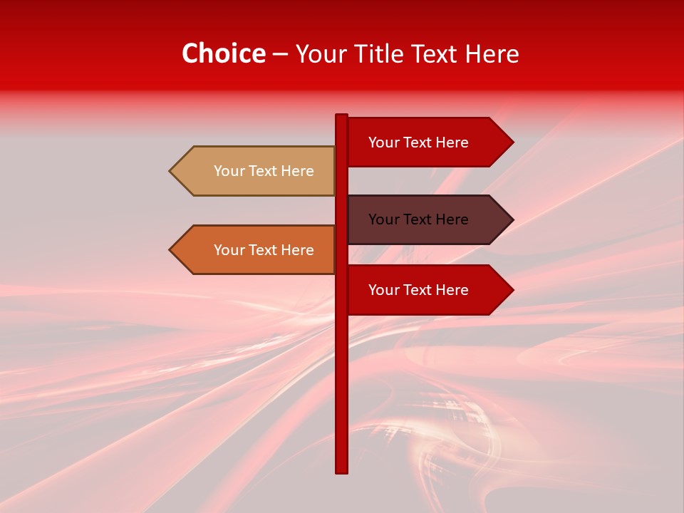 Red Wallpaper Abstract PowerPoint Template