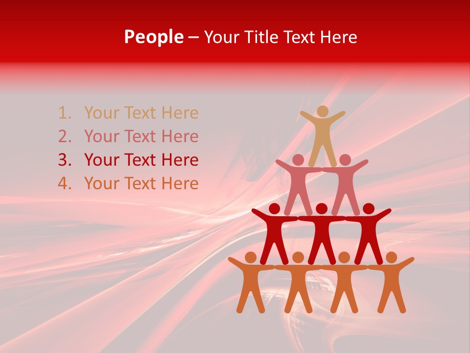 Red Wallpaper Abstract PowerPoint Template