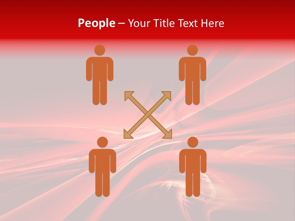 Red Wallpaper Abstract PowerPoint Template