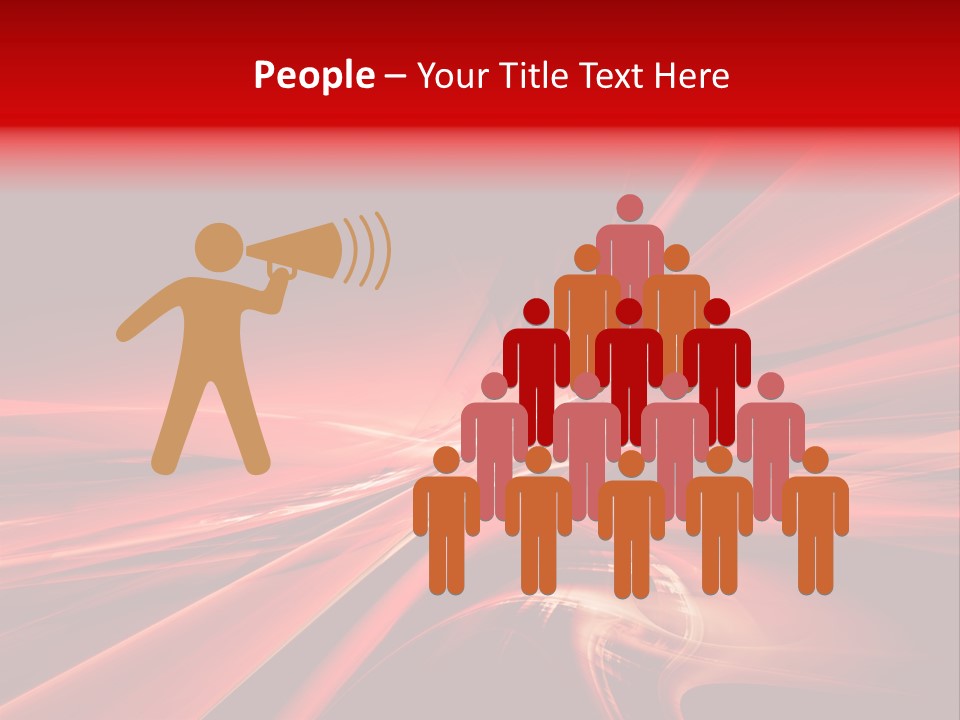 Red Wallpaper Abstract PowerPoint Template