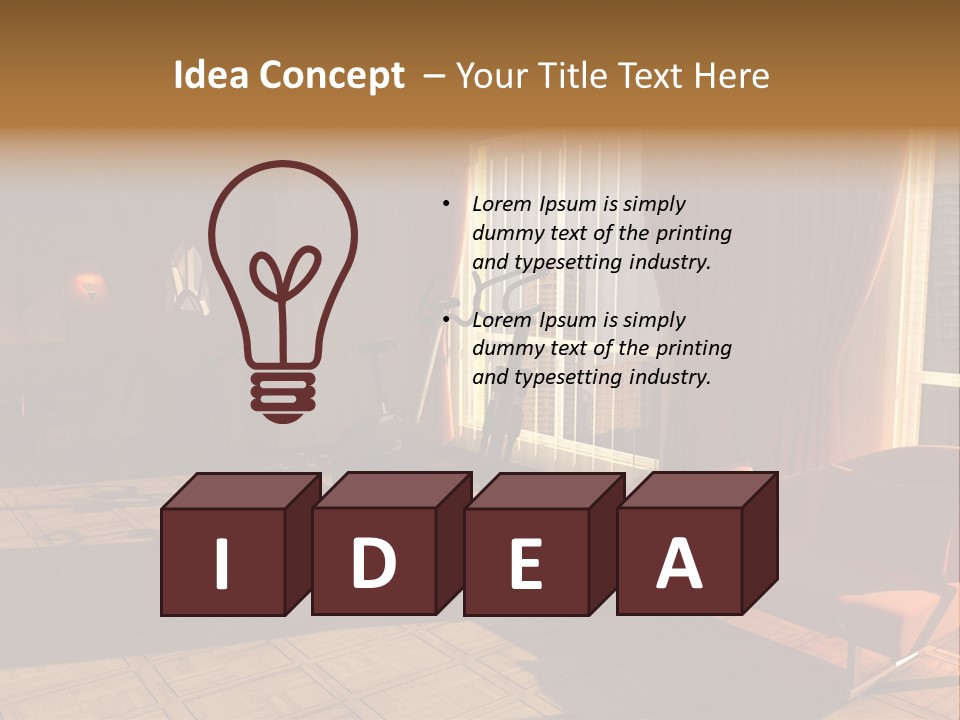 Home Gym Ideas PowerPoint Template