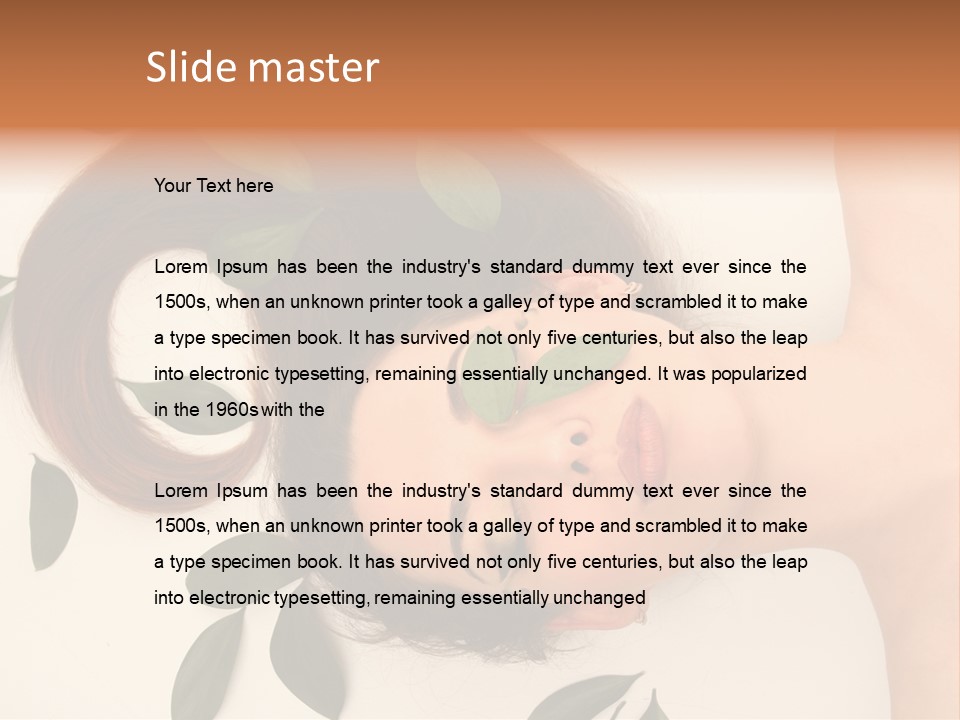 Spa Lush Cosmetics PowerPoint Template