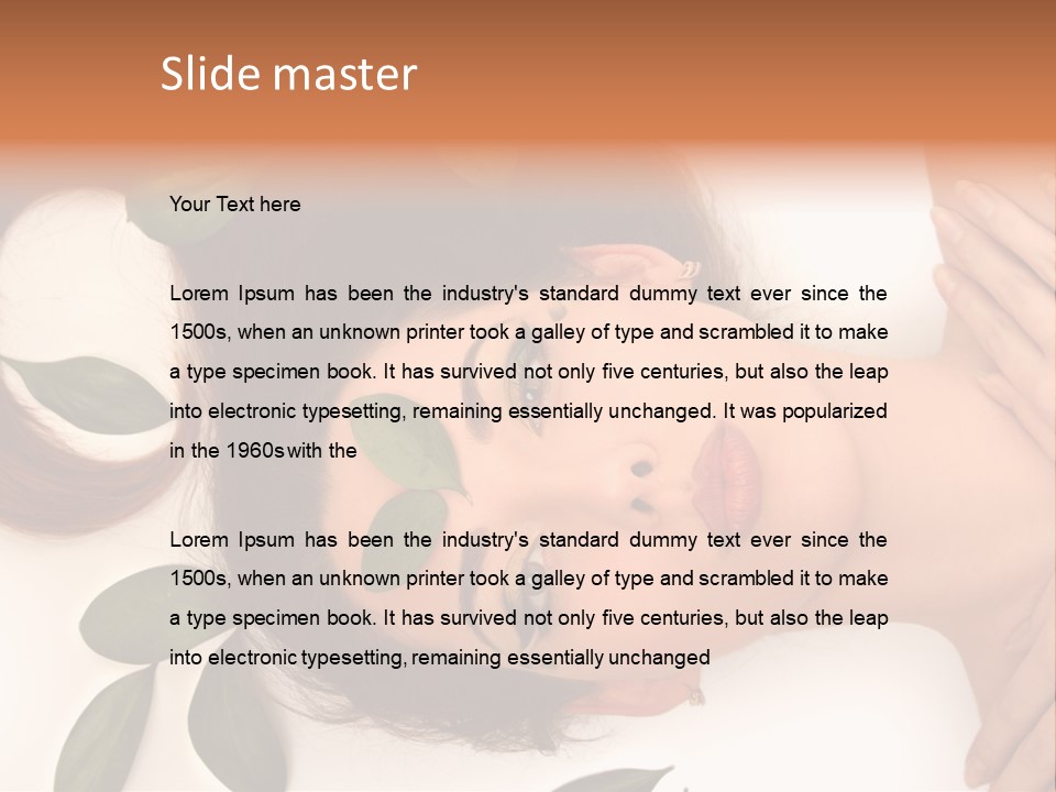 Female Lifestyles Naked PowerPoint Template