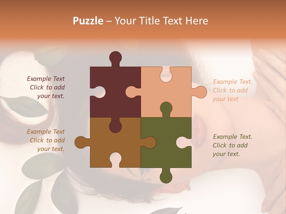 Female Lifestyles Naked PowerPoint Template