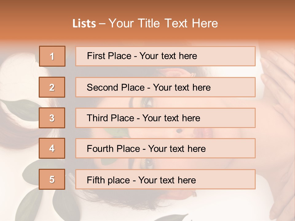 Female Lifestyles Naked PowerPoint Template
