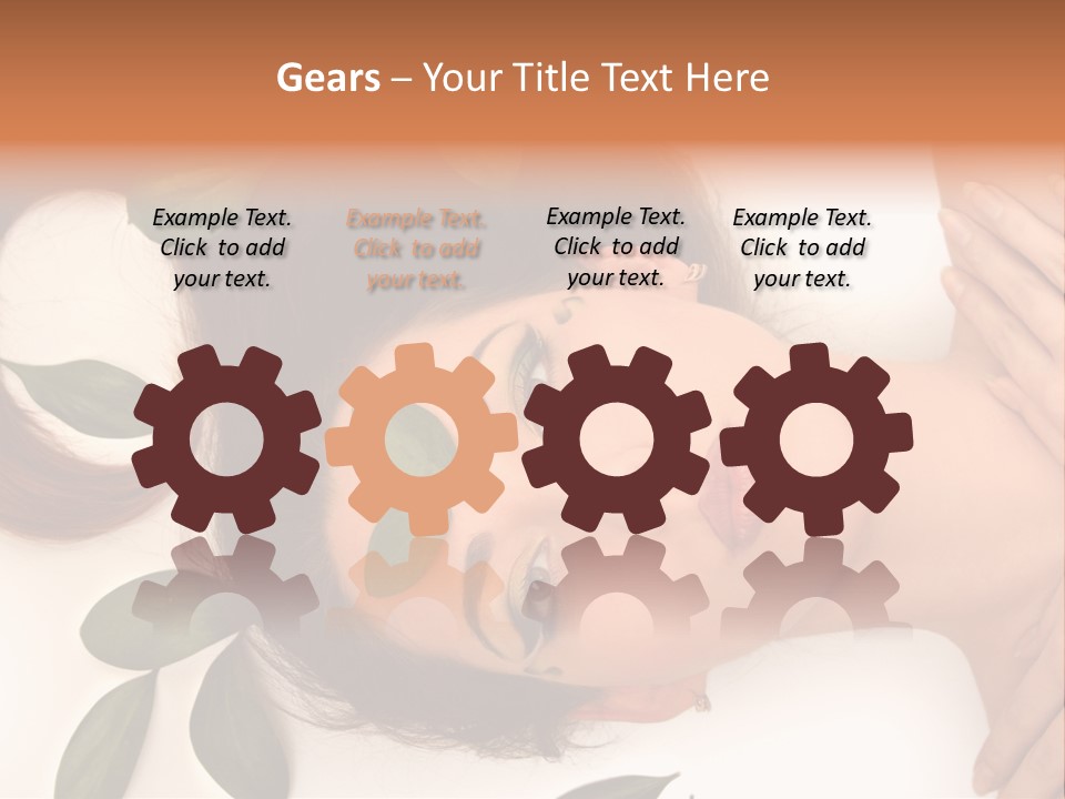 Female Lifestyles Naked PowerPoint Template