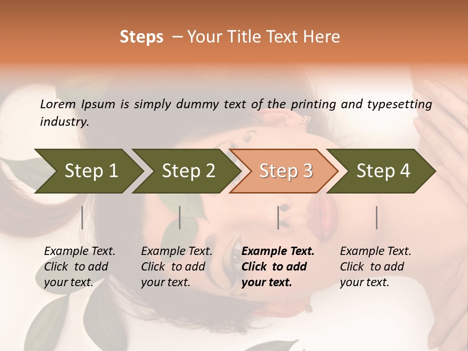 Female Lifestyles Naked PowerPoint Template