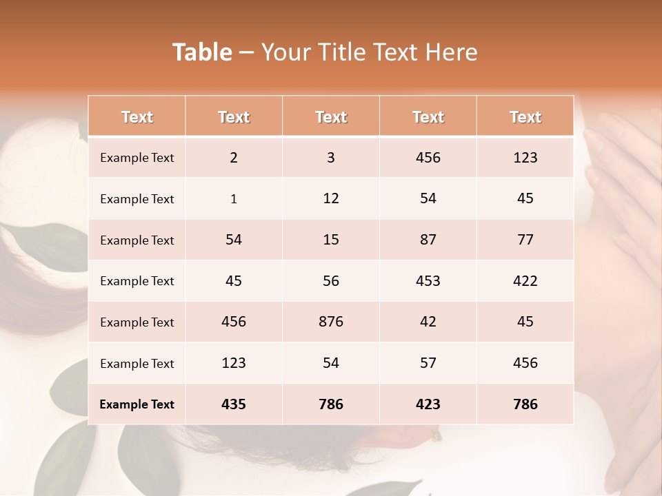 Female Lifestyles Naked PowerPoint Template