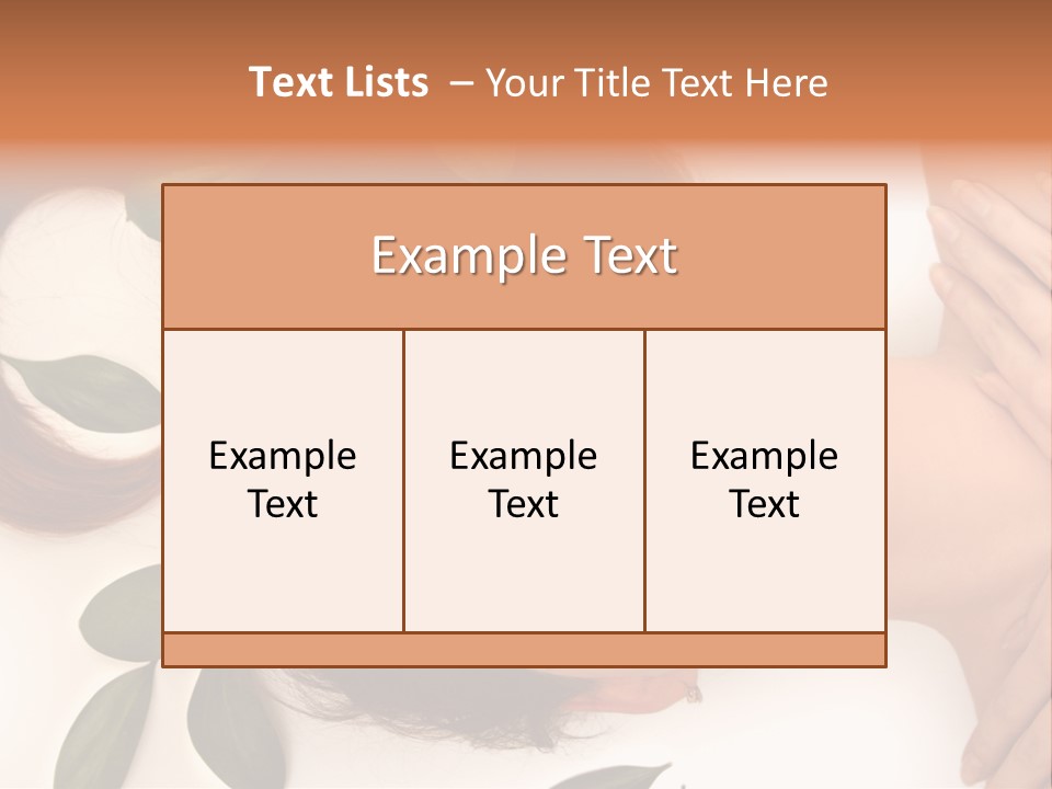 Female Lifestyles Naked PowerPoint Template