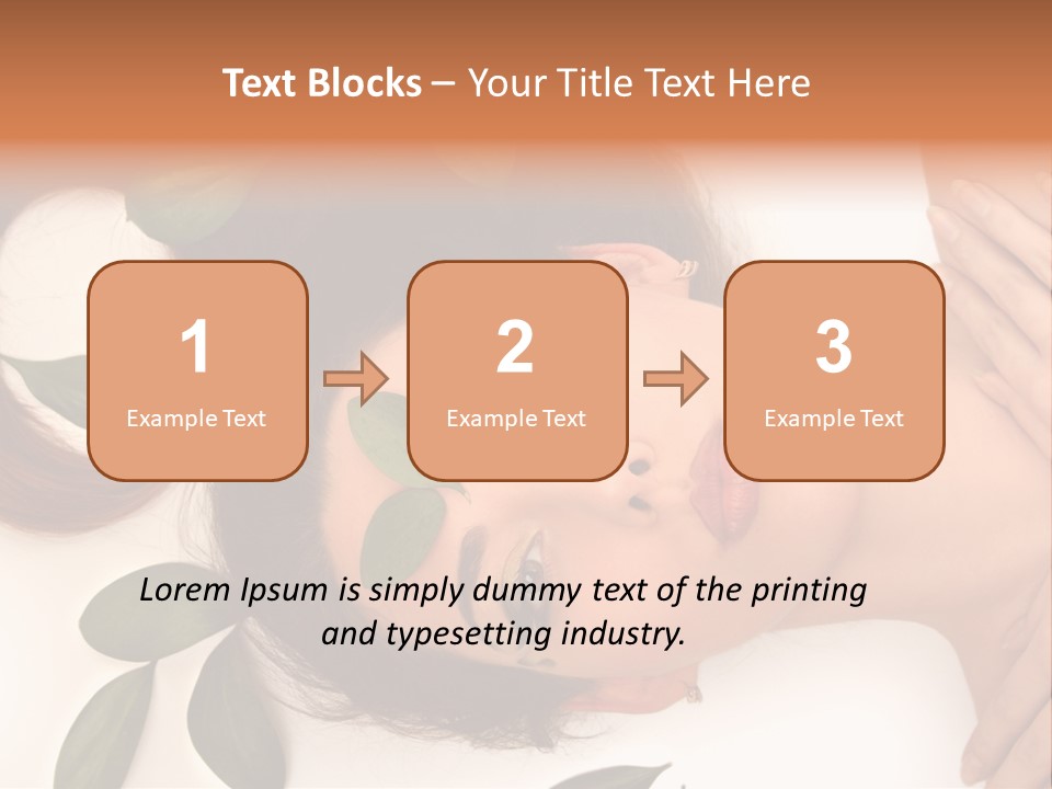 Female Lifestyles Naked PowerPoint Template