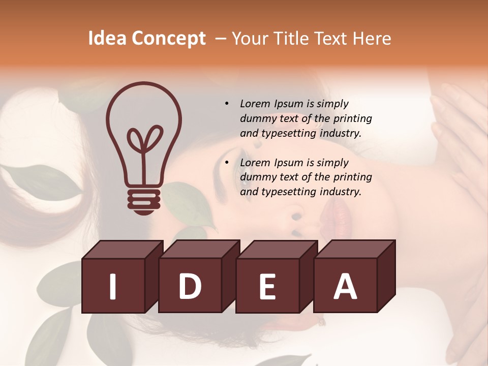 Female Lifestyles Naked PowerPoint Template