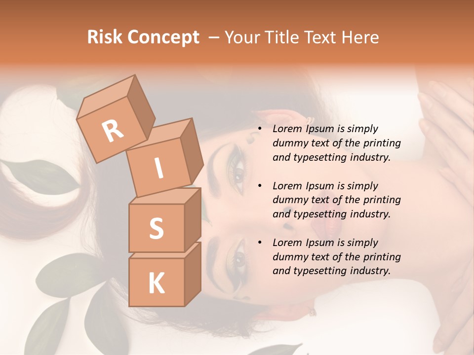 Female Lifestyles Naked PowerPoint Template