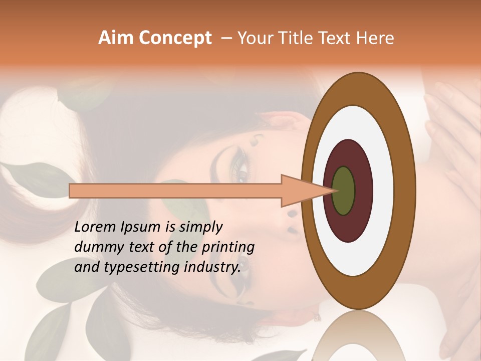 Female Lifestyles Naked PowerPoint Template