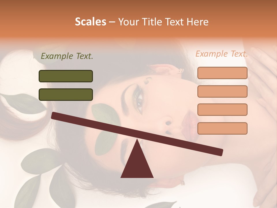 Female Lifestyles Naked PowerPoint Template