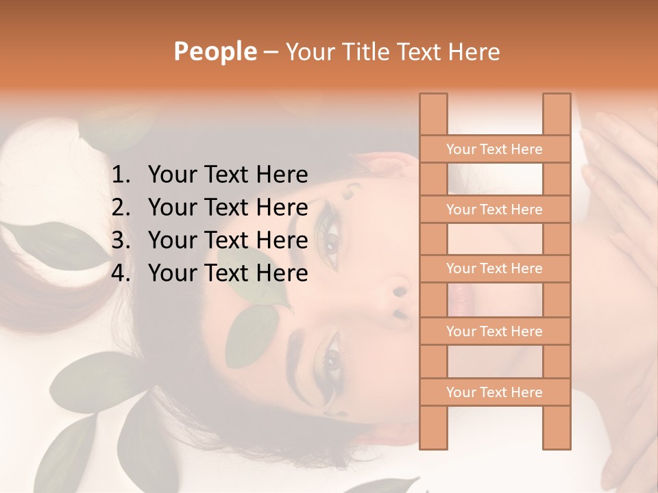 Female Lifestyles Naked PowerPoint Template