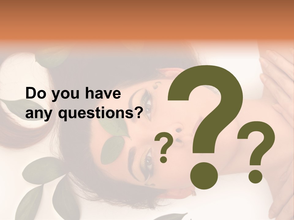 Female Lifestyles Naked PowerPoint Template