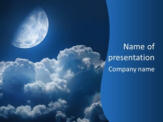 Moon Clouds PowerPoint Template