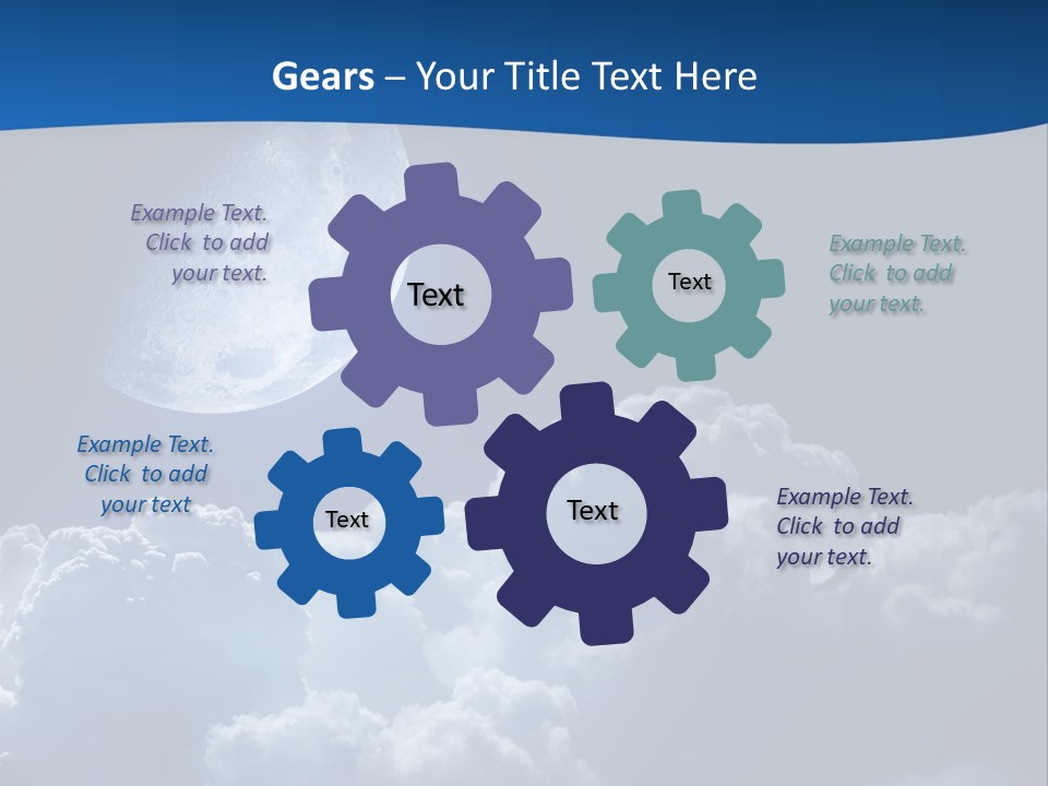 Moon Clouds PowerPoint Template