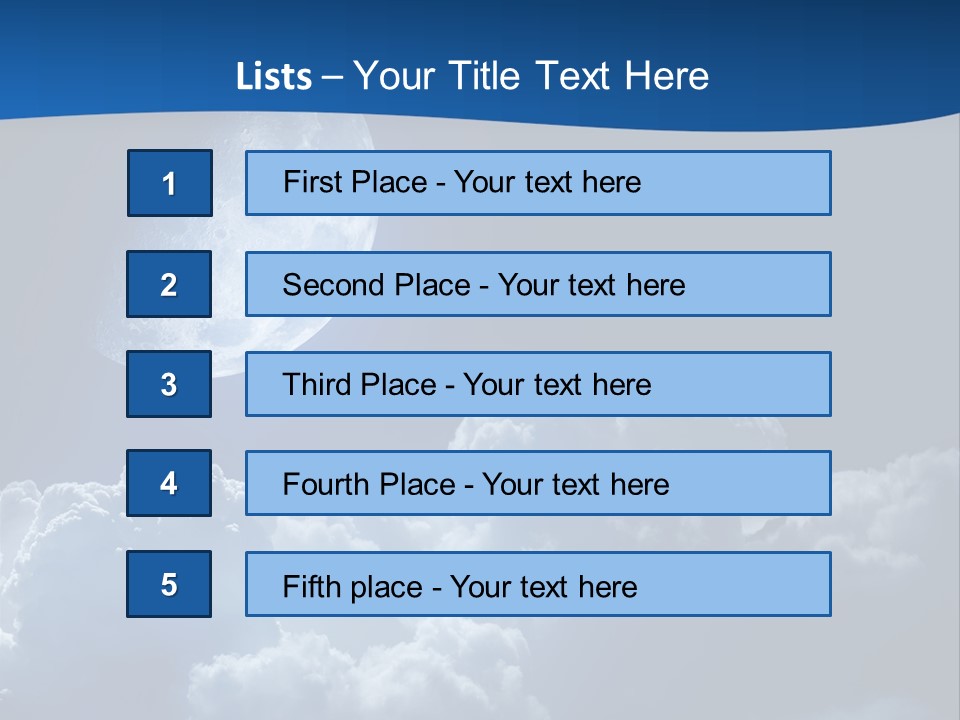 Moon Clouds PowerPoint Template