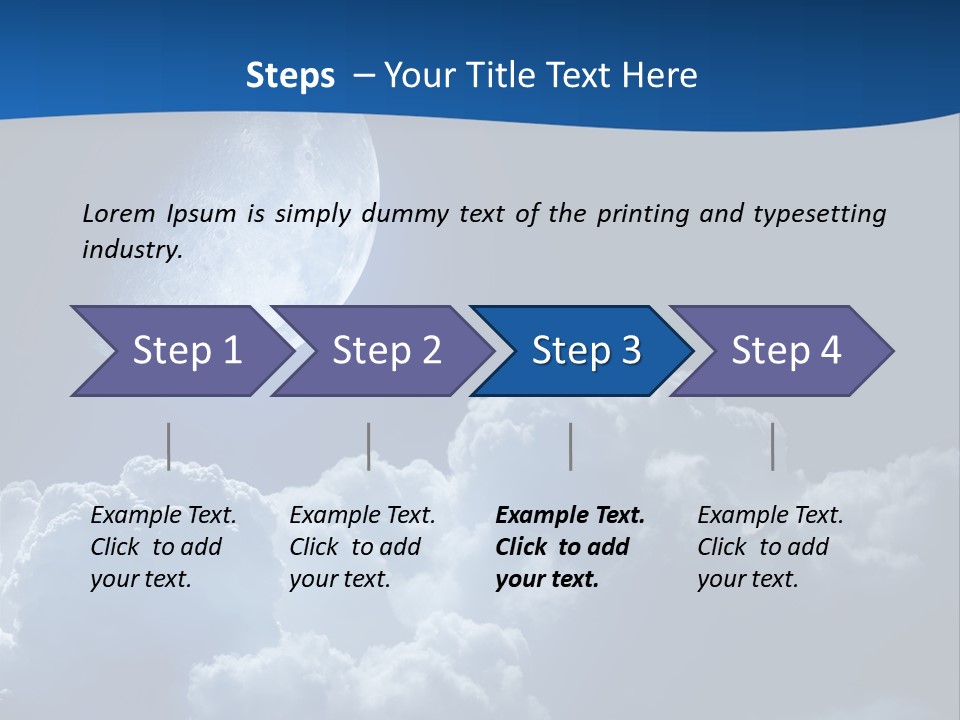 Moon Clouds PowerPoint Template