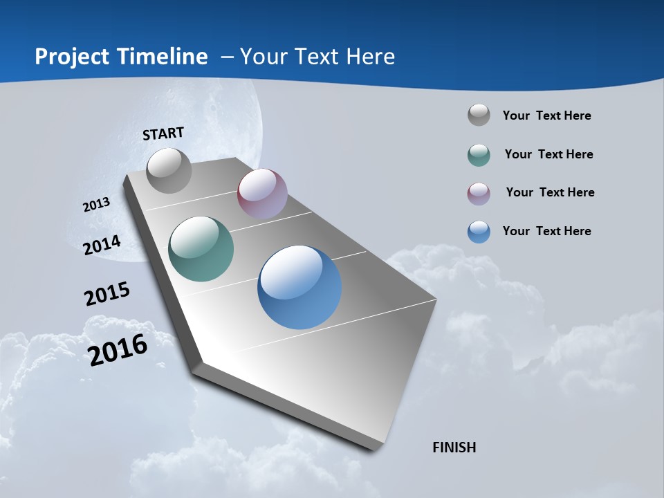 Moon Clouds PowerPoint Template