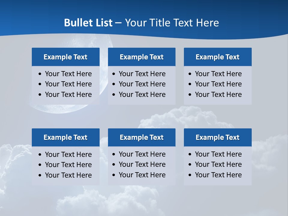 Moon Clouds PowerPoint Template