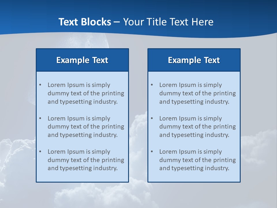 Moon Clouds PowerPoint Template