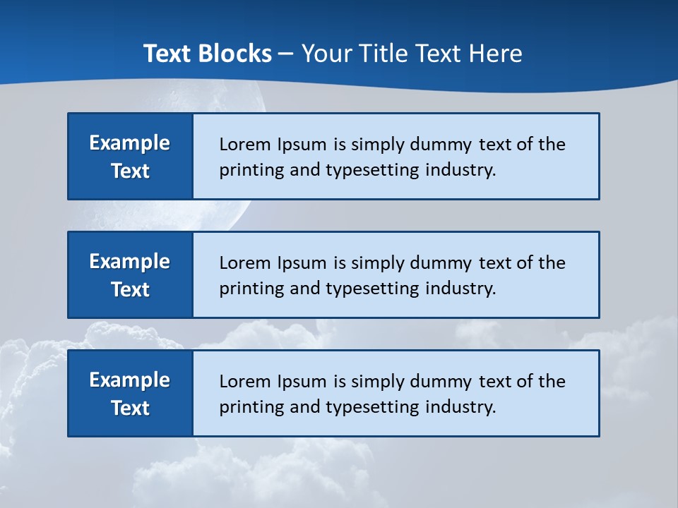 Moon Clouds PowerPoint Template