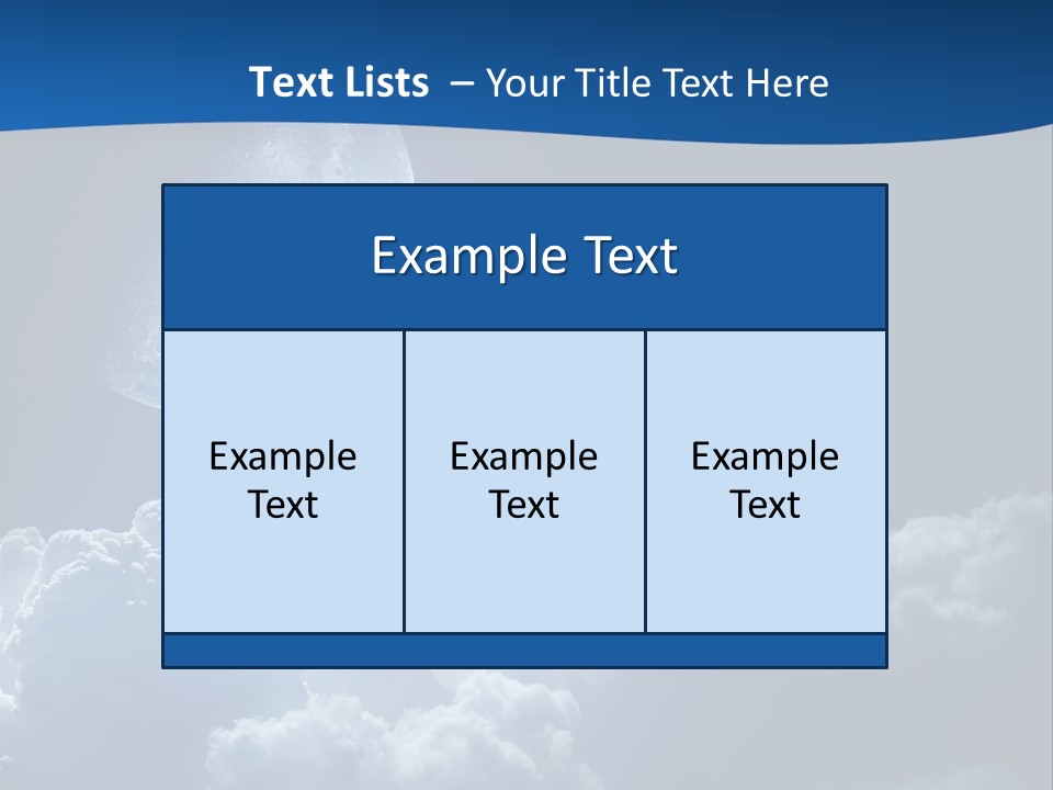 Moon Clouds PowerPoint Template