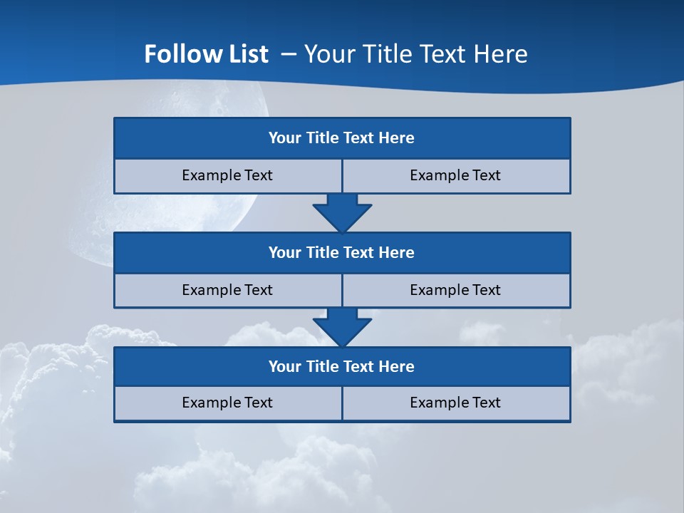 Moon Clouds PowerPoint Template