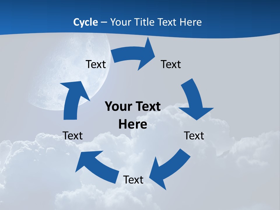 Moon Clouds PowerPoint Template