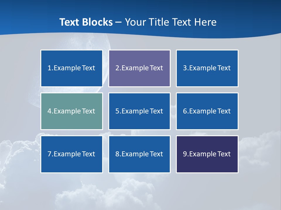 Moon Clouds PowerPoint Template