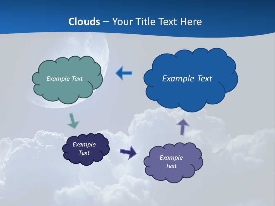Moon Clouds PowerPoint Template