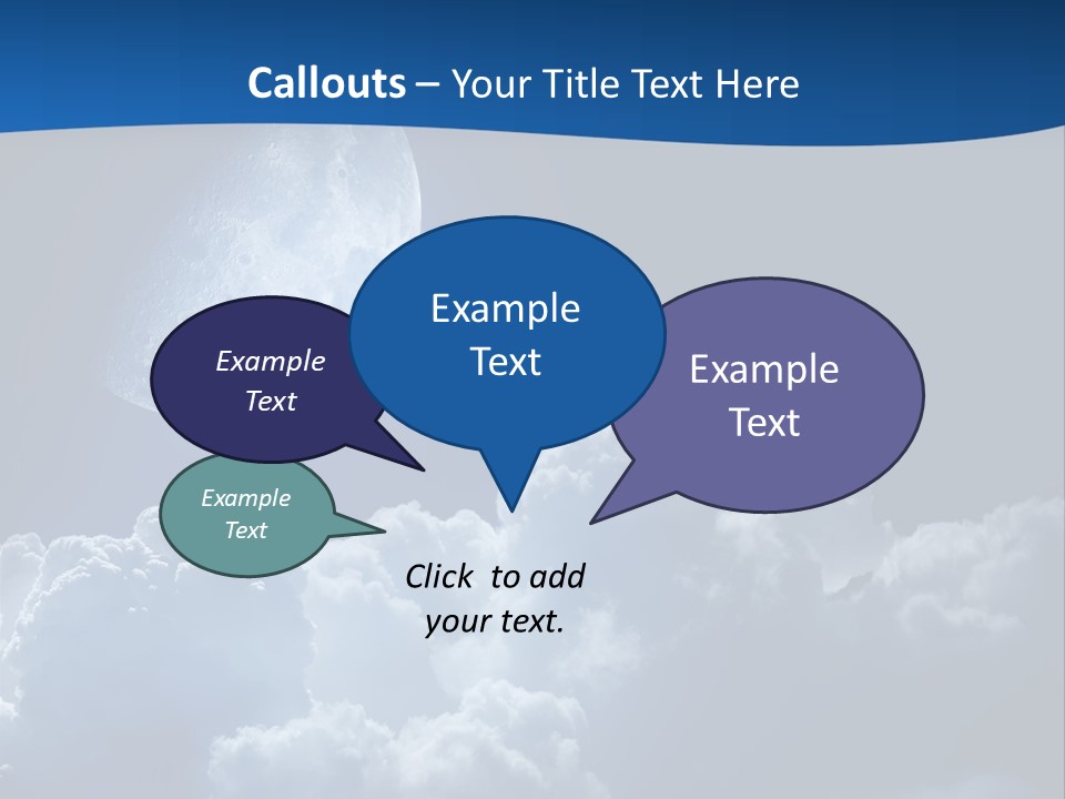 Moon Clouds PowerPoint Template