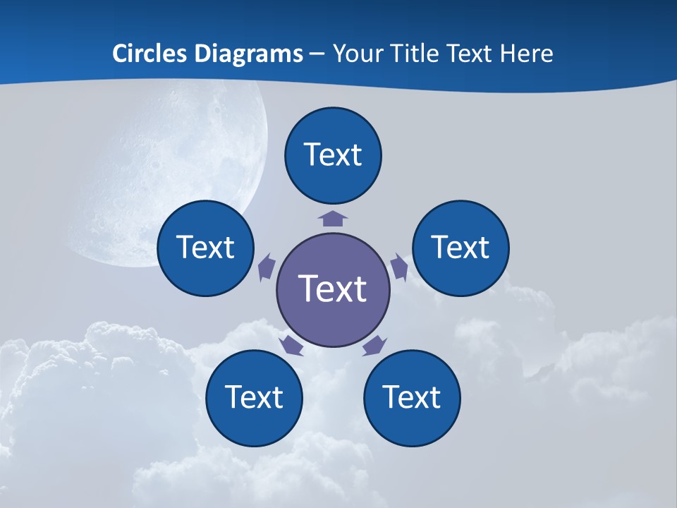 Moon Clouds PowerPoint Template
