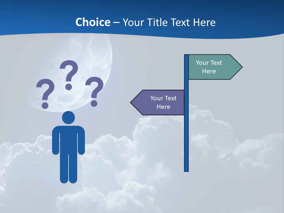 Moon Clouds PowerPoint Template