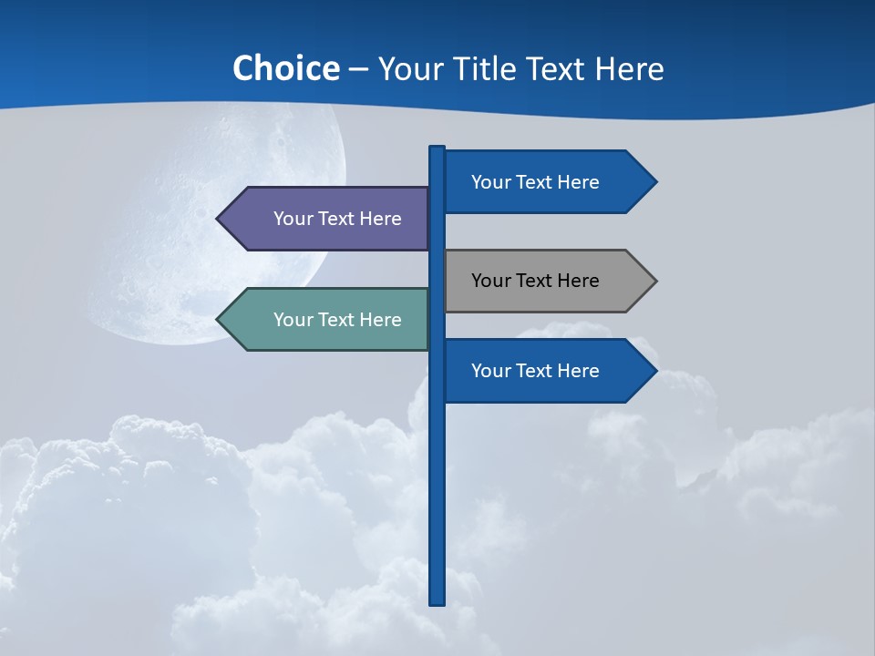 Moon Clouds PowerPoint Template