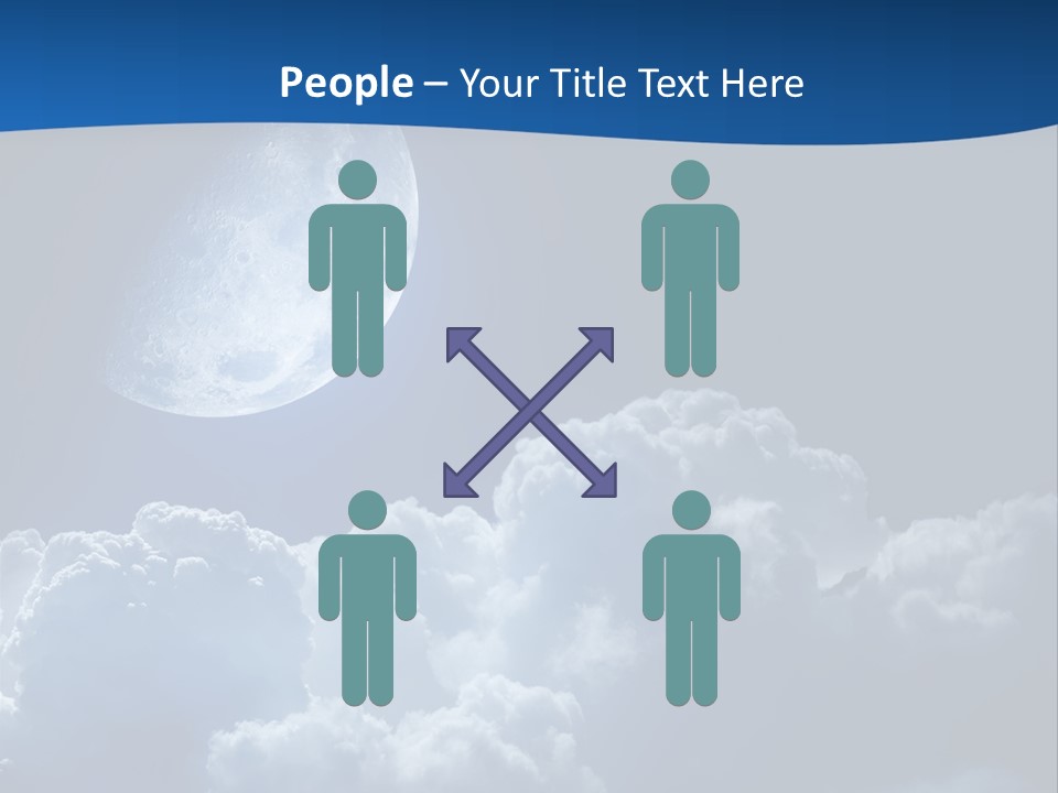 Moon Clouds PowerPoint Template