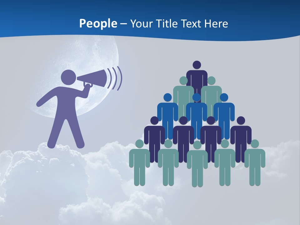 Moon Clouds PowerPoint Template