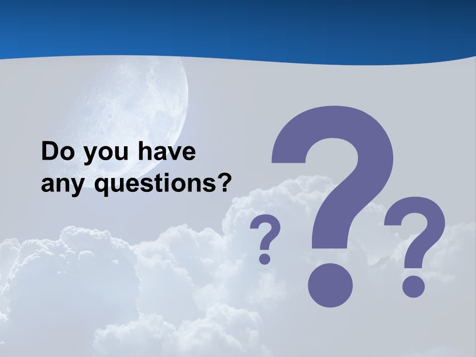 Moon Clouds PowerPoint Template