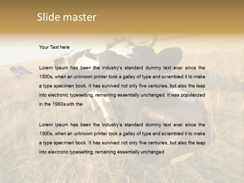 Close Up Green Black PowerPoint Template