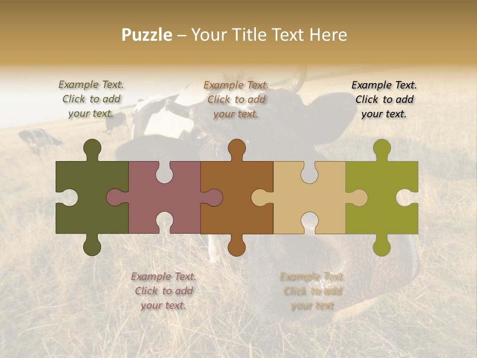 Close Up Green Black PowerPoint Template