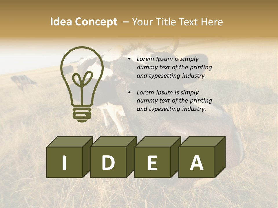 Close Up Green Black PowerPoint Template