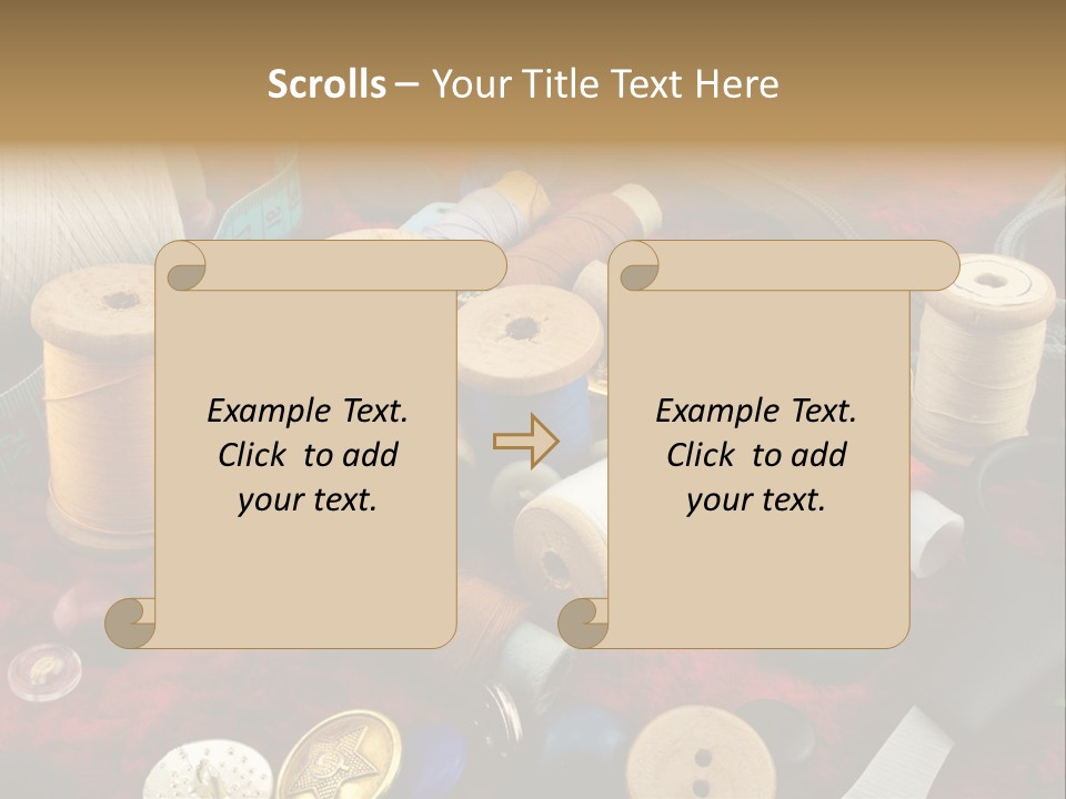 Occupation Scissors Background PowerPoint Template