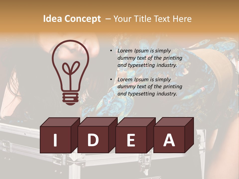 Vacations Eyes Happy PowerPoint Template