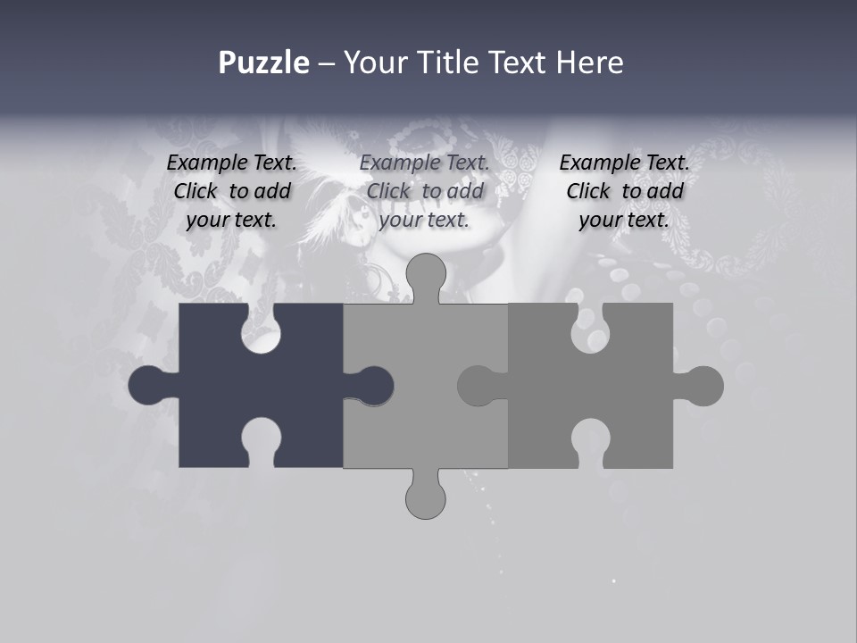 Mask Woman PowerPoint Template